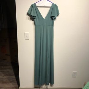 Birdy Grey Bridesmaid Dress- Sea Glass, Size Small